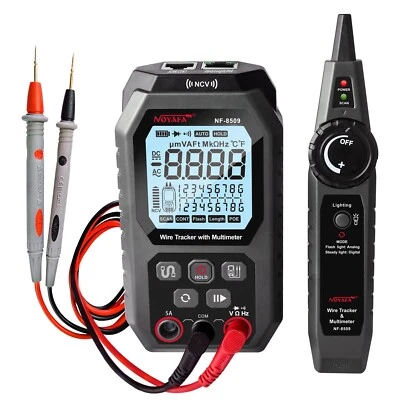 NOYAFA NF-8509 Network Cable Tester Digital Cat5 Cat6 PoE Tester Multimeter Cabl