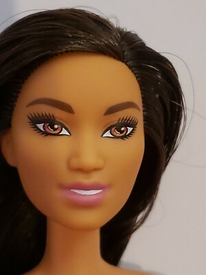 NEW NUDE BARBIE Doll DARK TANNED ASIAN 
