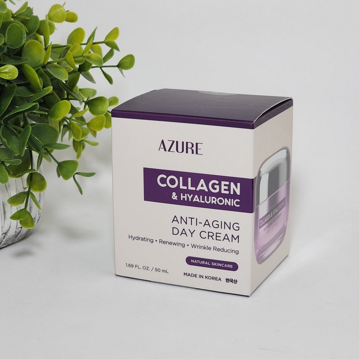 Azure Collagen & Hyaluronic Anti-aging Day Cream Hydrates Renewing