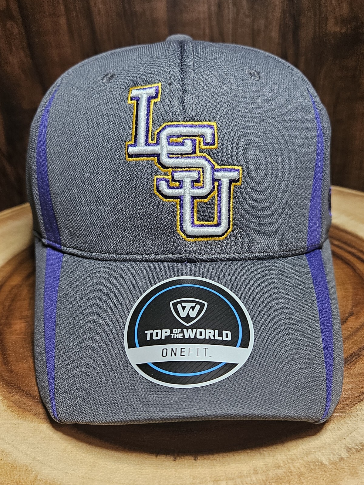 LSU Louisiana State Tigers Top Of The World Stretchfit Hat Cap Size OSFM  NCAA