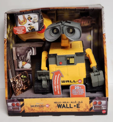 Disney Pixar HELLO WALL-E Remote Control Interactive Robot Toy Light Sound NEW 