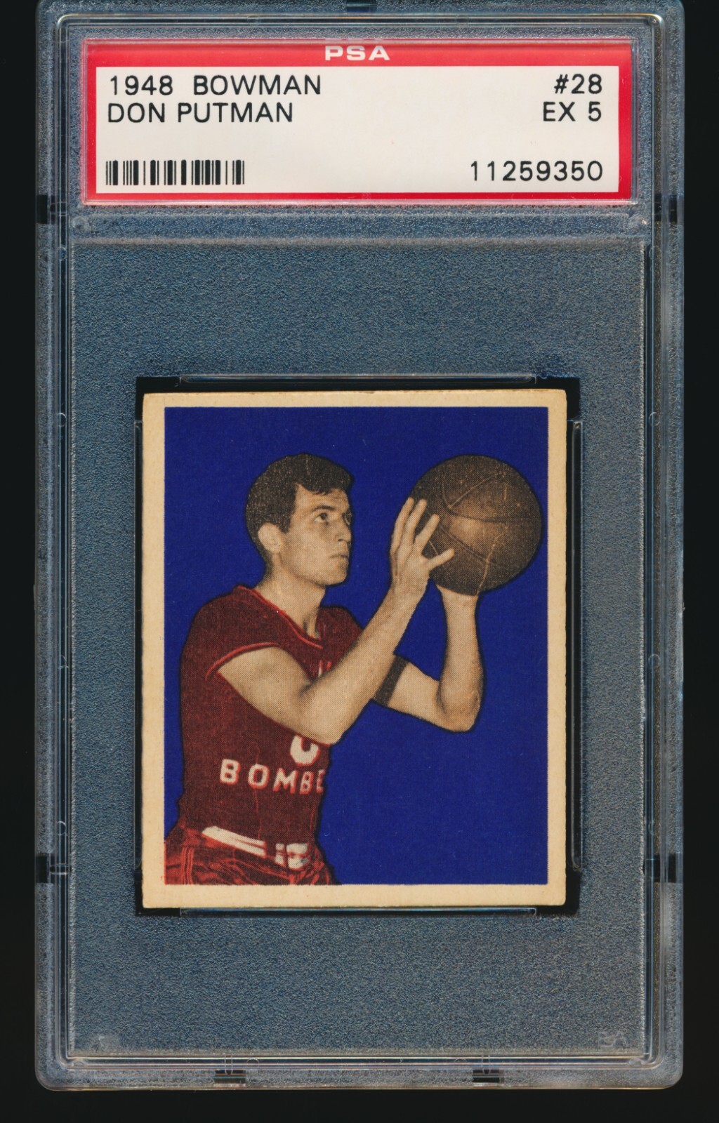 1948 Bowman #28 Don Putman RC PSA 5 EX Basketball 11259350 Centered!