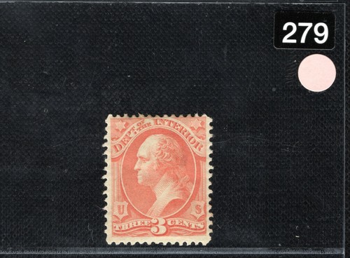 USA Official Stamp Scott.O17 3c *INTERIOR* (1873) Mint MM Cat $80+ ORANGE279 - Picture 3 of 6