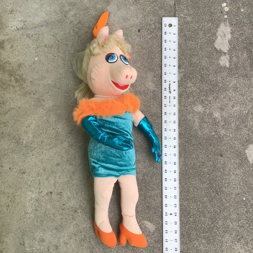 Vintage Nanco Miss Piggy 26" Green Dress Heels Plush Jim Henson Muppets - Picture 6 of 13