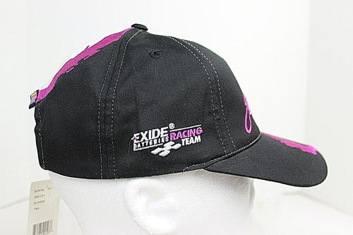 Jeff Burton 99 Exide Batteries Color Splash Snapback Baseball Cap NASCAR NWT VTG - Picture 2 of 8