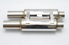 1320 Twin Exit Apexi style N1 evolution muffler 3 inch universal rx7 FD 240sx