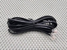 Replacement Telephone Modular Cable Black Phone Cord