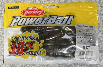 Berkley Power Bait Buzz n Speed Toad 4.25  Watermelon