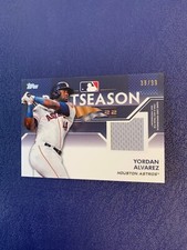 2023 Topps Postseason Performance Relics Jersey SP /99 Yordan Alvarez PPR-YA