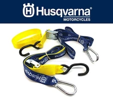 Genuine Factory Husqvarna Tie Down Set with Carabiners and Soft Loops #Q243