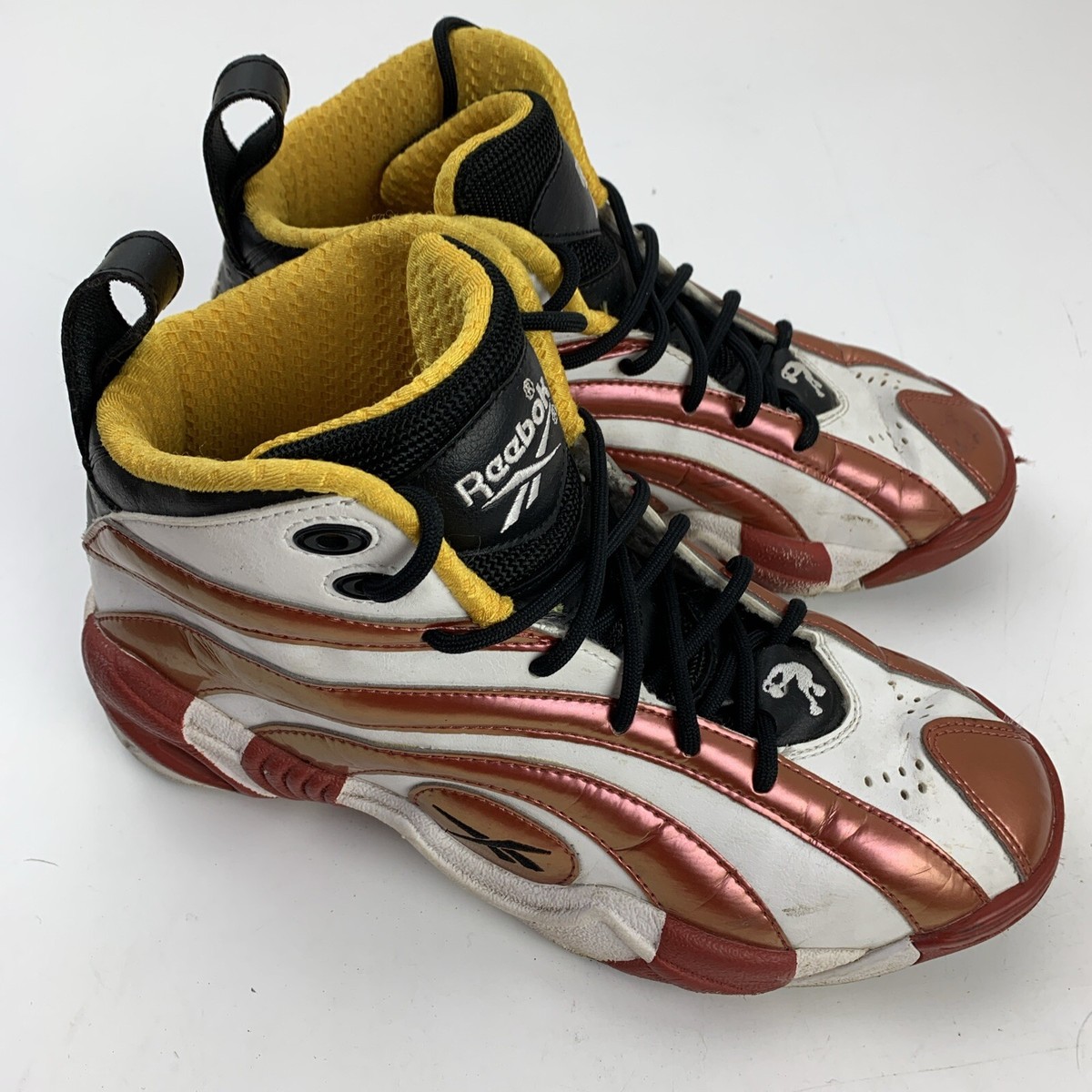 Reebok Shaqnosis Miami Heat Shoes Mens Size White Red