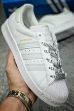 Nuevo Adidas Original Mujer SUPERSTAR BLANCO FV3392 ZAPATOS INFORMALES MUJER