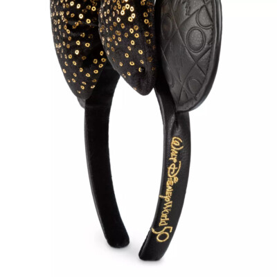 Disney World 50th Anniversary Luxe Minnie Ear Headband Black  display picture 1