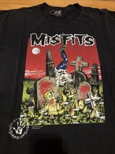 Misfits Shirt, Misfits Black Retro Style Cotton T-shirt Unisex Vtg S-5XL