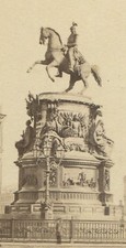 STATUE TSAR NICHOLAS. CDV. ST PETERSBURG, RUSSIA.