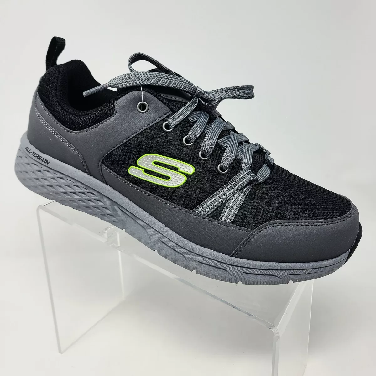 Skechers All Terrain Size 10.5 Mens Shoes Wide Fit Memory Foam Black | eBay