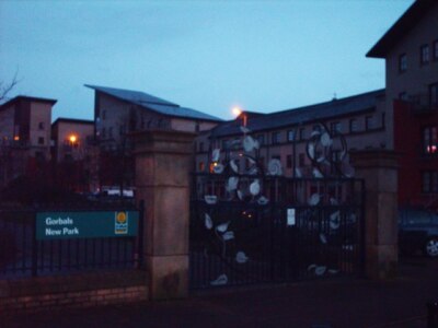Foto 6x4 Gorbals New Park At Twilight Glasgow c2008