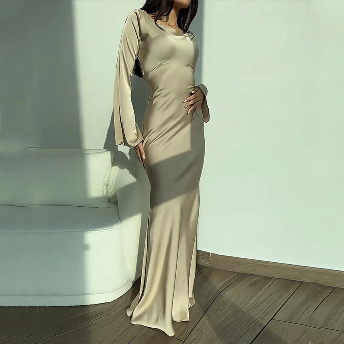 holiday dress women long sleeve AOMEIDRESS Black Sequin Formal Dress for Women Long Sleeve Velvet Maxi Party  Gown – AOMEI DRESS