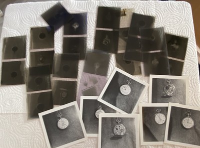 Lot Of Negatives-Photos-Pocket Watches-Howard-C.L. Guinand  Locle Switzerland