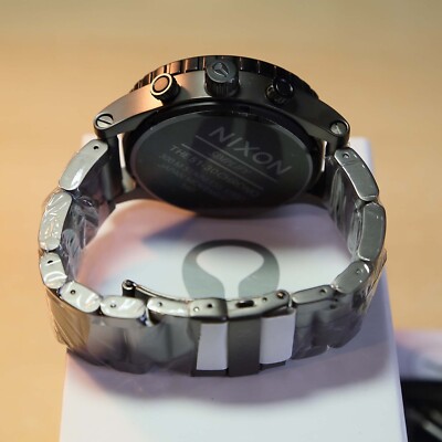 NEW Authentic NIXON Watch Mens 51-30 CHRONO Gunmetal A0831062 FAST