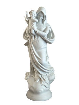 Vista Alegre Portugal Biscuit Virgin Mary Nossa Senhora da Apresentação Statue