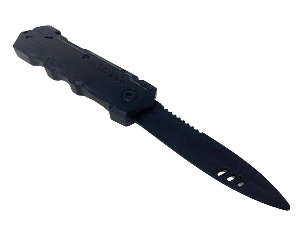 Retractable Plastic Fake Knife 21cm Army Navy Dagger Survival Blade Novelty - Image 3 of 4