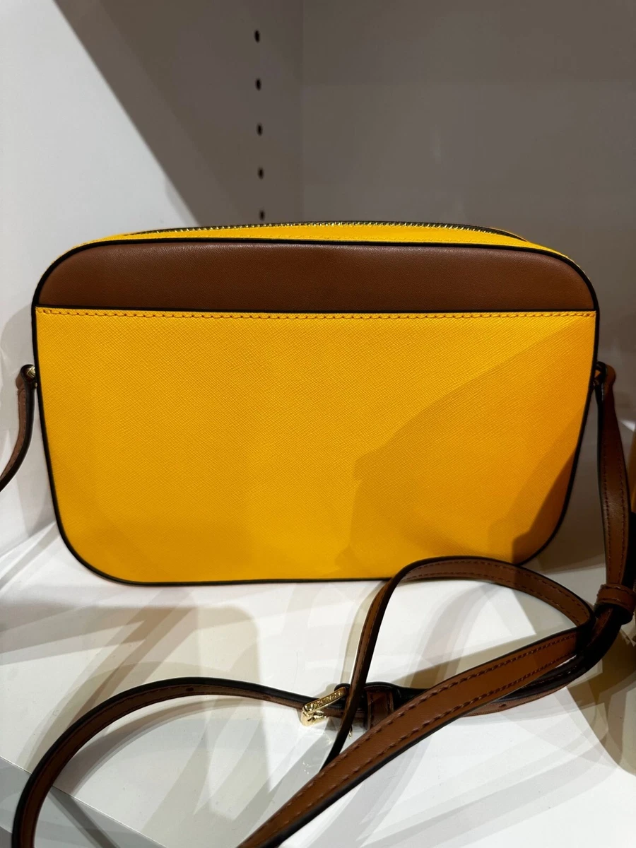 Mustard yellow michael kors purse sale