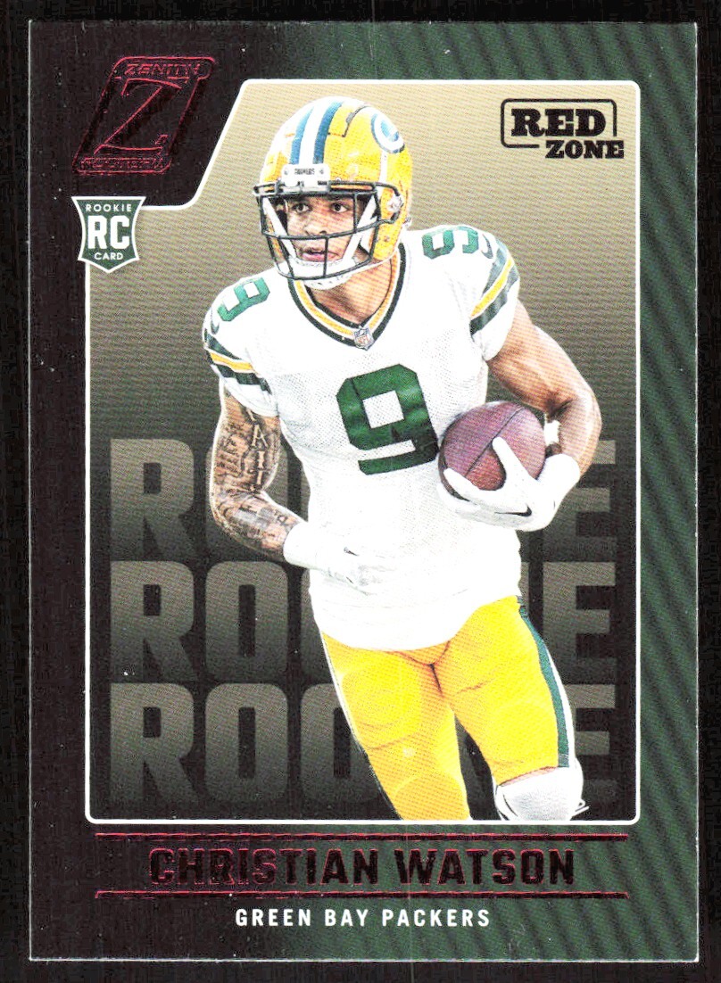2022 9167E PANINI ZENITH RED ZONE Christian Watson Green Bay Packers #119