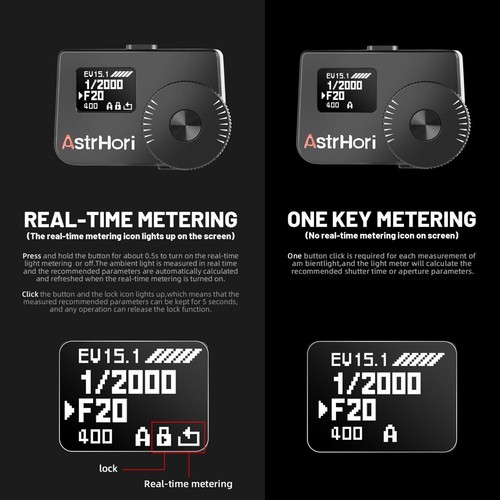 AstrHori AH-M1 Light Meter Real-time External Photography Camera Light Meters - Picture 8 of 21