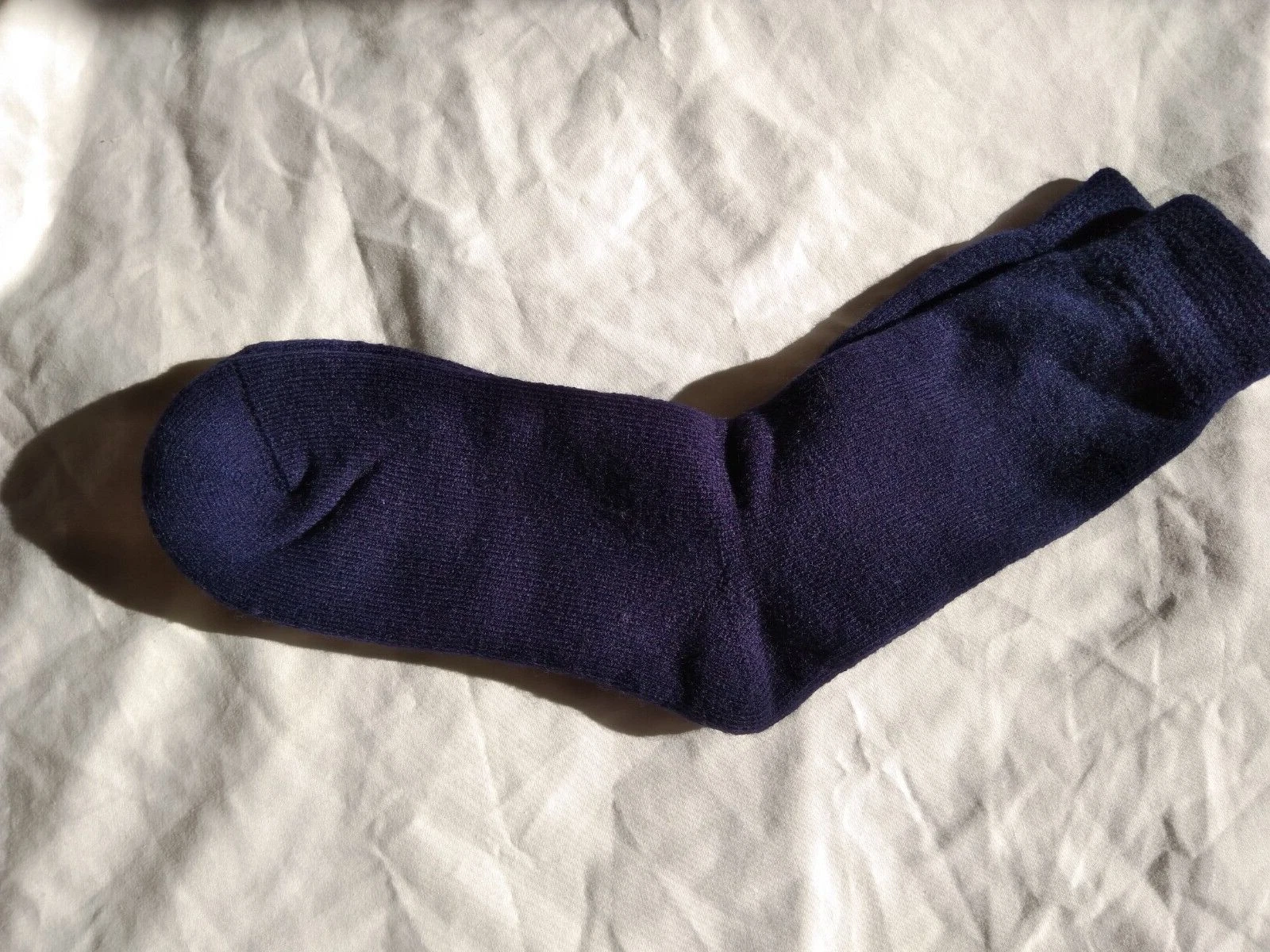 Mens winter Socks warm wool socks boot socks Comfortable Sock navy blue