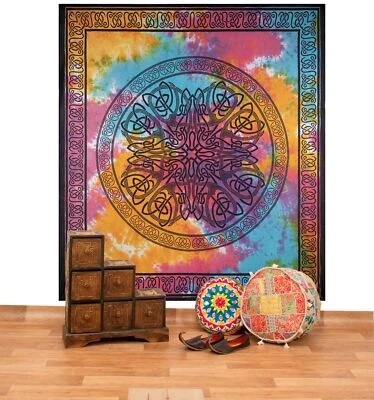 Wandteppich Wandbehang Tagesdecke Keltisches Tuch Celtic  Mandala ca.210x 225cm  - Bild 1 von 3