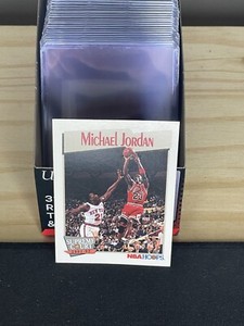 Michael Jordan 1991-92 NBA Hoops Supreme Court Basketball Card #455