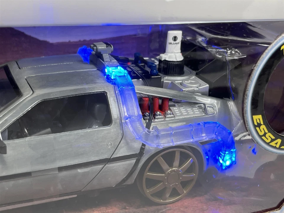 Ritorno Al Futuro III Rails Delorean Tempo Macchina 1:24 Scala Jada 253255073 - Immagine 3 di 4