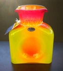 Blenko Glass Water Bottle 384 - Special Edition - Citrine/Tangerine