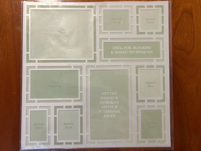 EK Success Plan a Page Scrapbooking Template Blocking & Mosaic Techniques