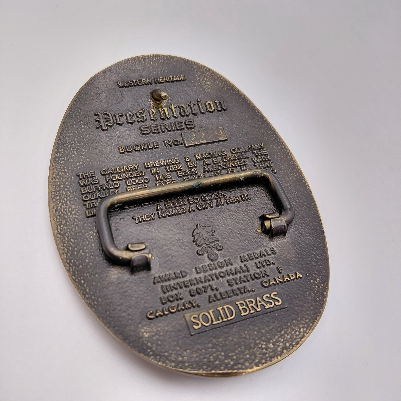 Calgary Solid Brass Presentation Series Rodeo Cow… - image 3