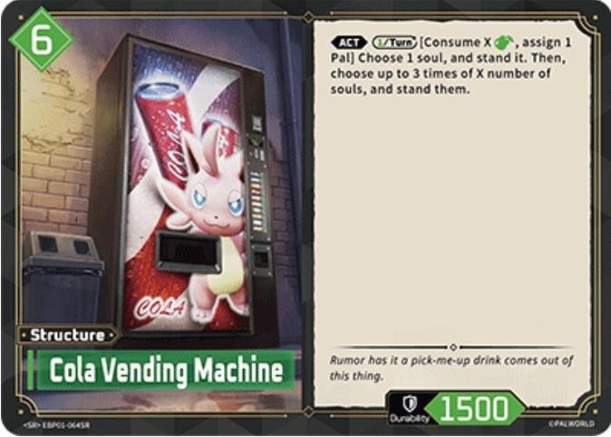 Cola Vending Machine Foil - EBP01-064SR - NM - Palworld