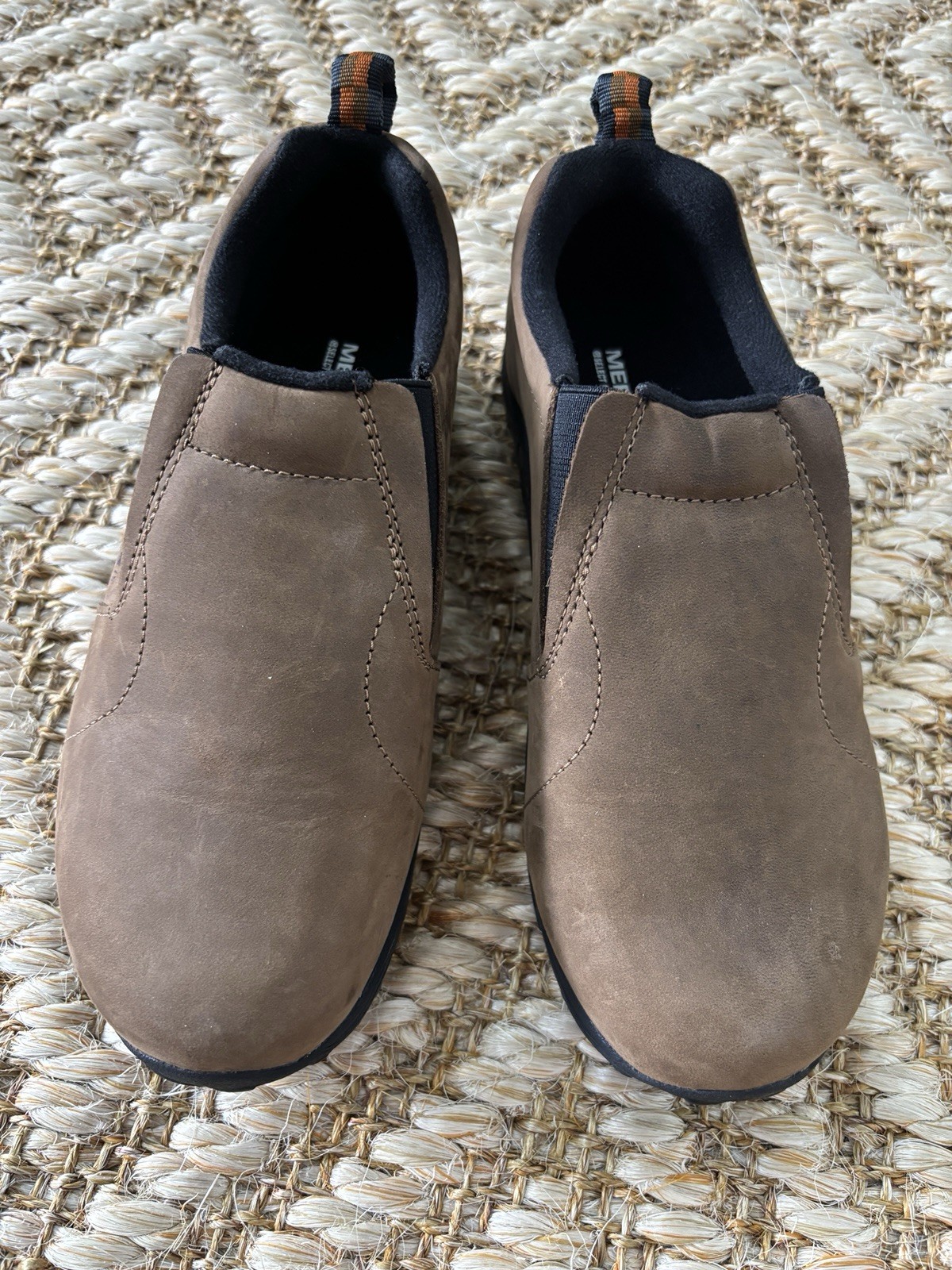 Scarpe Merrell Ragazzi Jungle Moc Casual Escursionismo Scuola Taglia 5.5M Marrone Scamosciato NUOVE