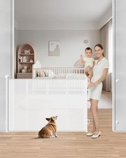 Retractable Mesh Baby Gate 33" Tall Extends up to 10ft Wide Baby Safety Gate