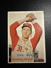 1957 Topps Scarce Series Don Gross #341 Rookie RC Cincinnati Red Legs Ex