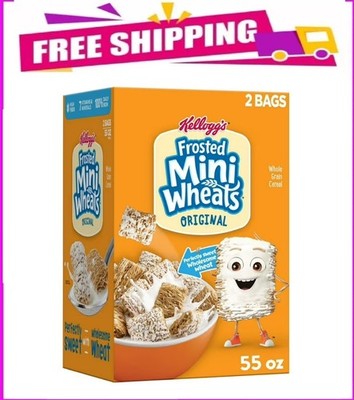 Kellogg's Frosted Mini-Wheats Breakfast Cereal, 55 oz.