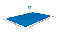 Bestway Frame Pool Abdeckplane Poolabdeckung FüR Eckige Steel Pro 259X170X61 Cm