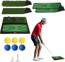 4-Surface Golf Mat, Swing Feedback, 20 X 16 In