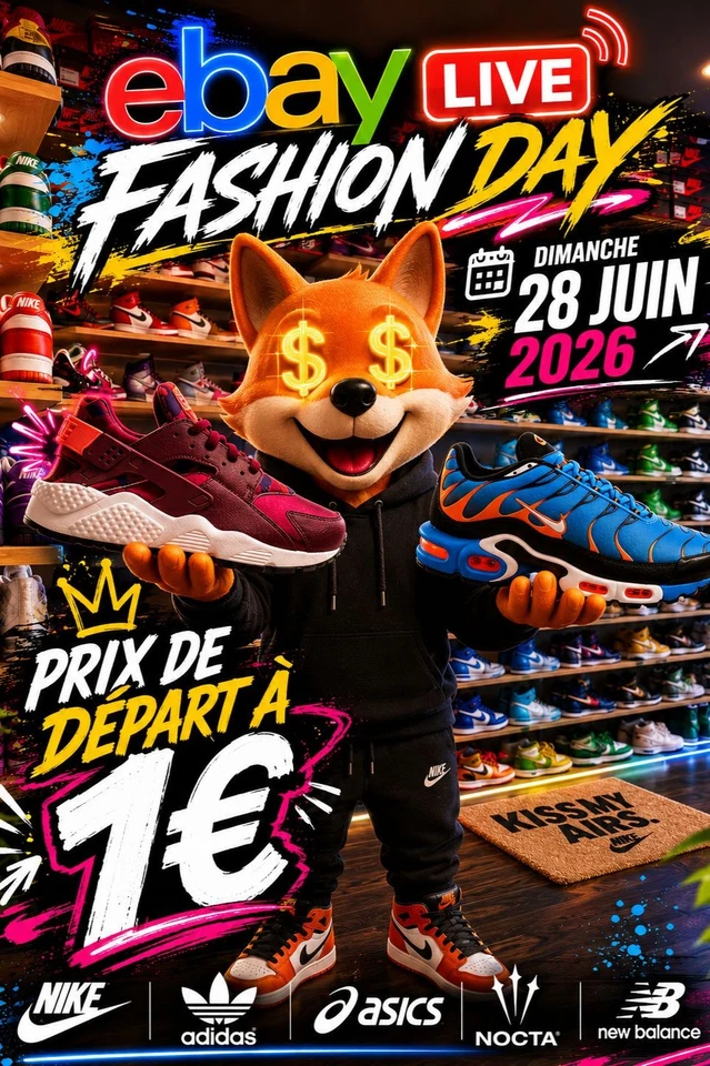 LIVE Spécial Fashion Day - Sneakers et Streetwear 1€ PDD