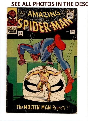 Amazing Spider-Man #35 Comic APRIL 1966 GD+ Marvel Comics NobleSpirit (HG)