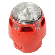 CWSS-RW-W5 Gent VAD Conventional Sounder Red Body White Flash IP65 Deep Base