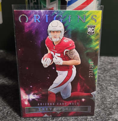 Panini 2022 Origins Rookies Trey McBride RC Red /299 #139 Arizona Cardinals