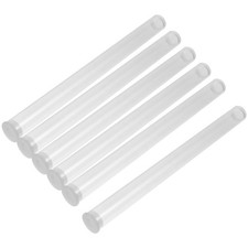 6pcs Transparent Acrylic Incense Tubes Incense Sticks Barrel Storage Tubes