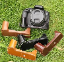 Camera Bag Base Protective Cover Leather Case Shell Dock For Canon 750D 760D
