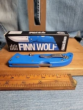 Finn Wolf Cold Steel Tri-Ad Lock #20NPG Blue Pocket Knife New In Box
